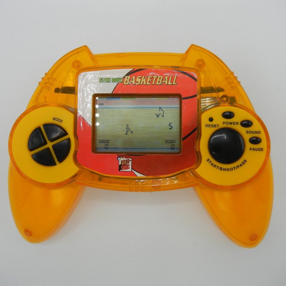 Slam Dunk Basketball Hand Held Electronic Game Deluxe Sports 1999 MGA TESTED